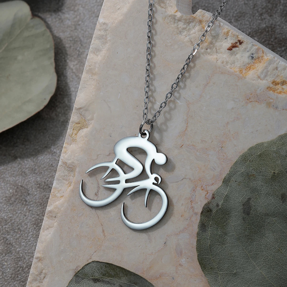 Collier Cycliste argent