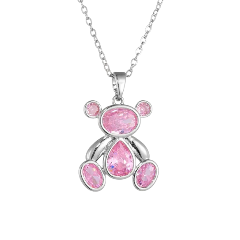 Collier Ourson Luxe rose