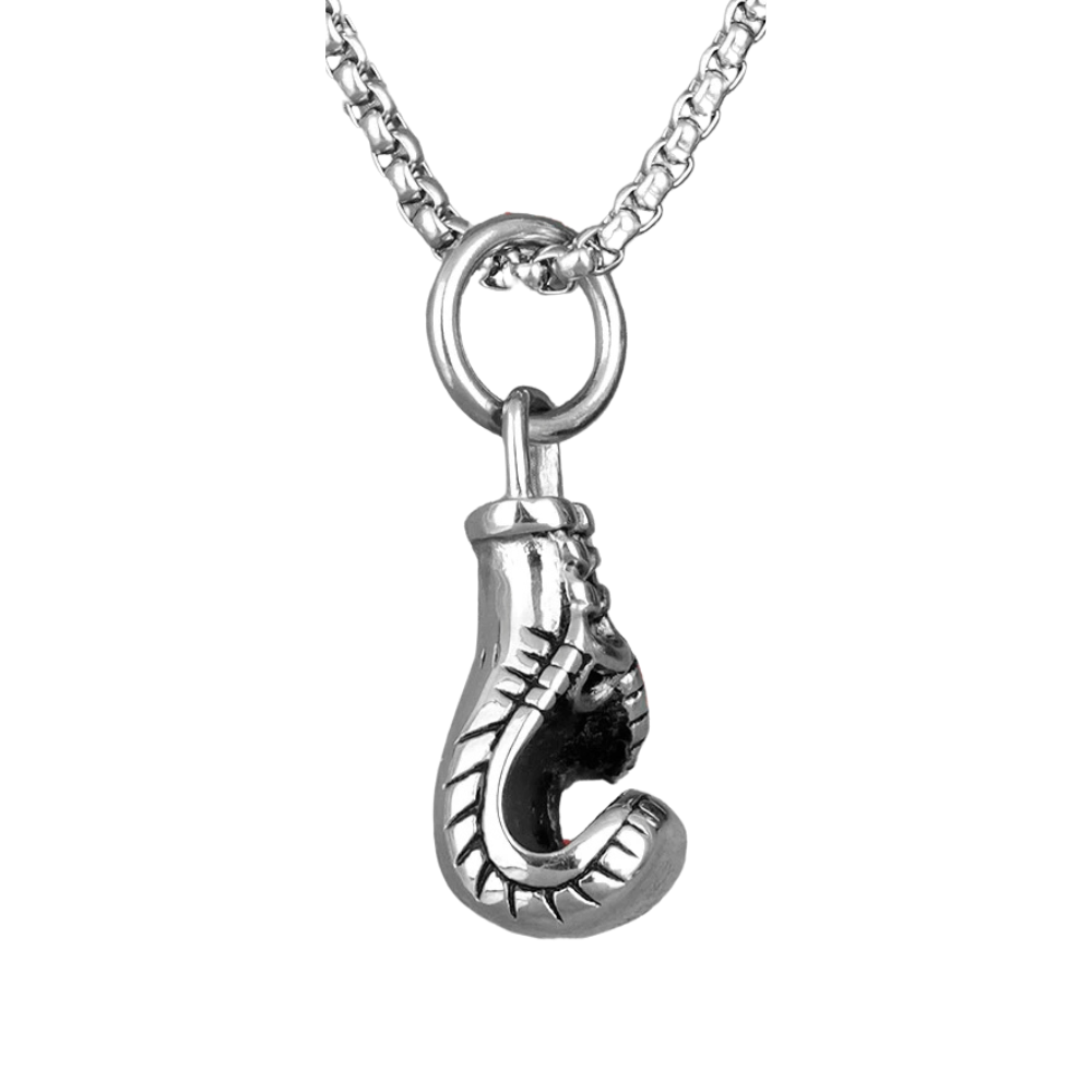 Collier Pendentif Gant de Boxe argent