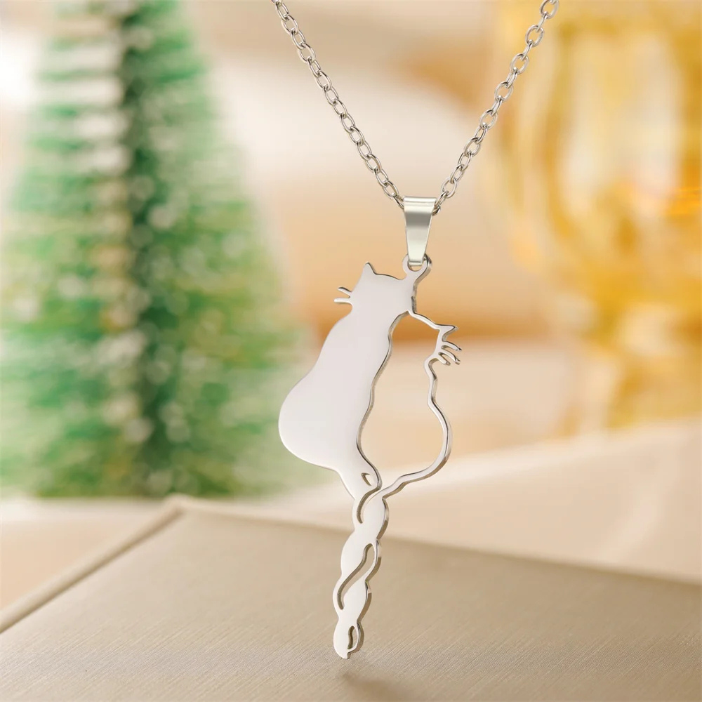 Collier Chat Amour deux femme