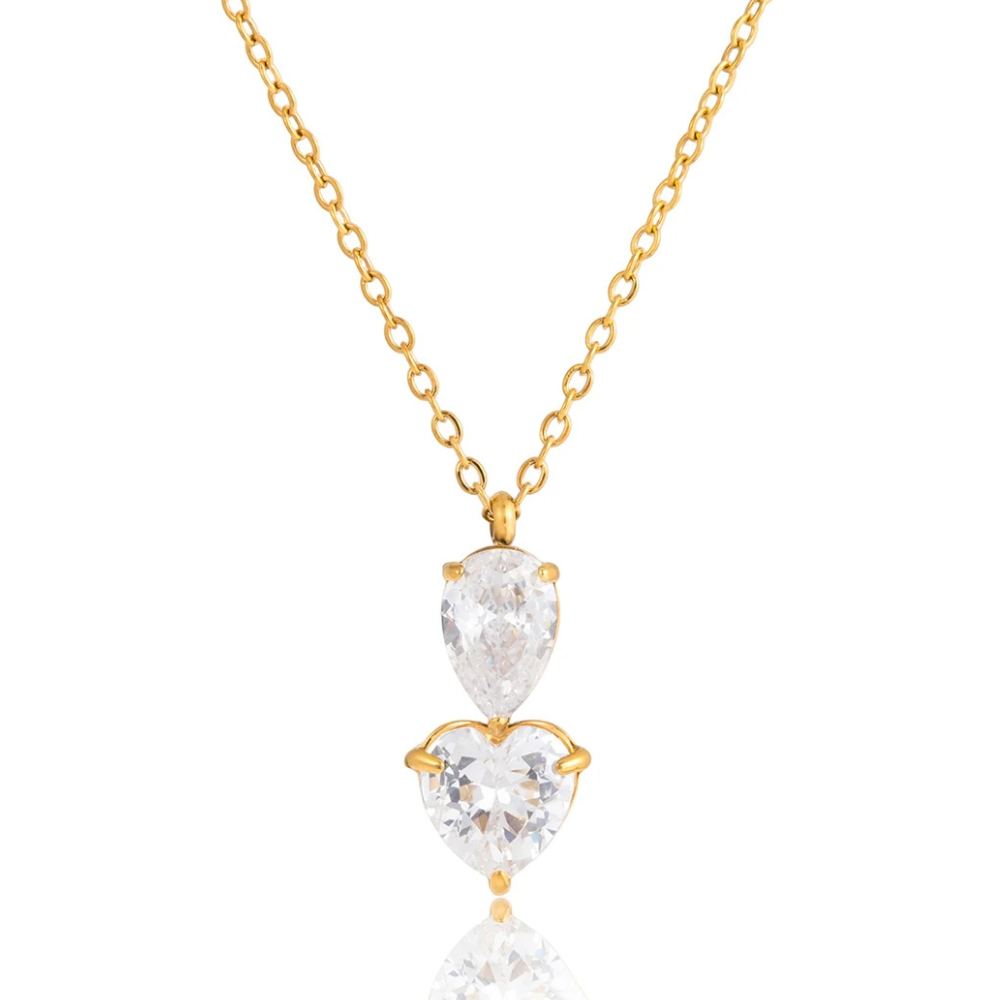 Collier Zircon Coeur