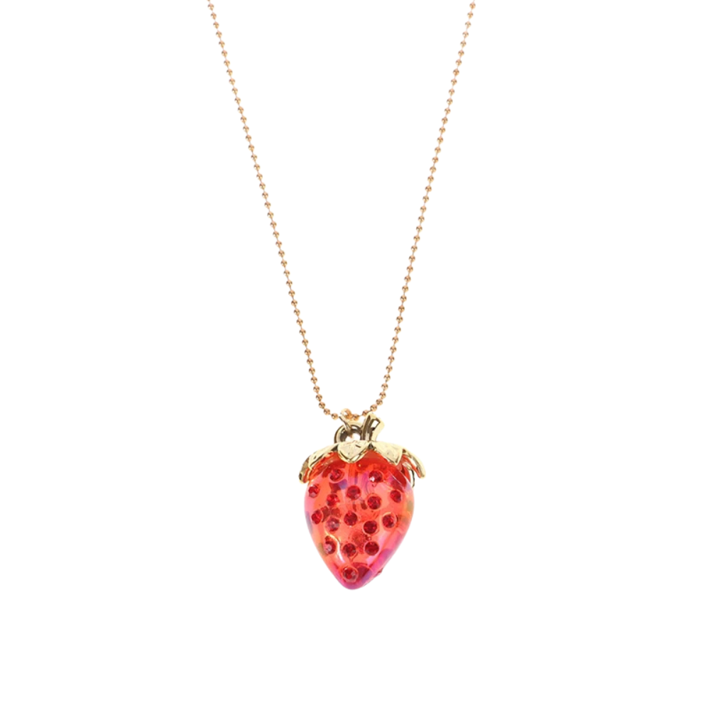 Collier Pendentif Fraise