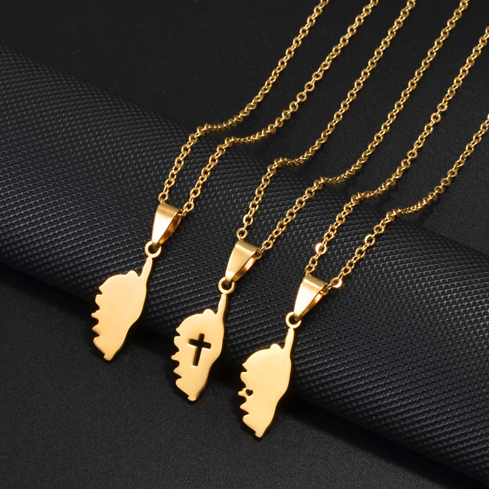 Pendentif Corse Femme Acier Inoxydable design