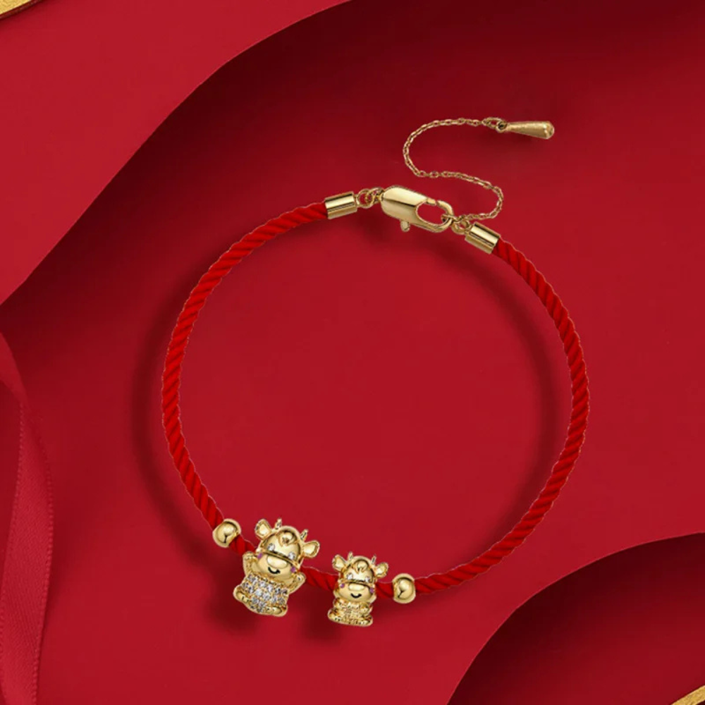 Bracelet Vache Rouge femme