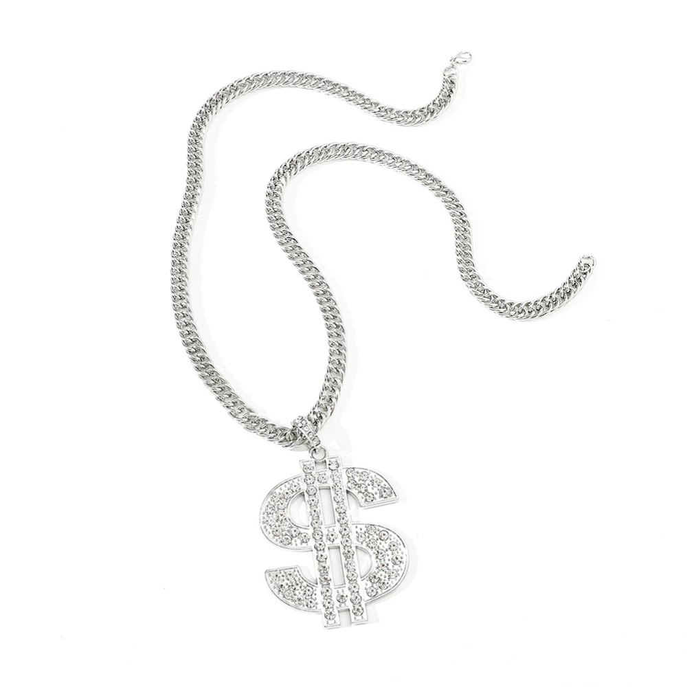 Collier Dollar Argent homme