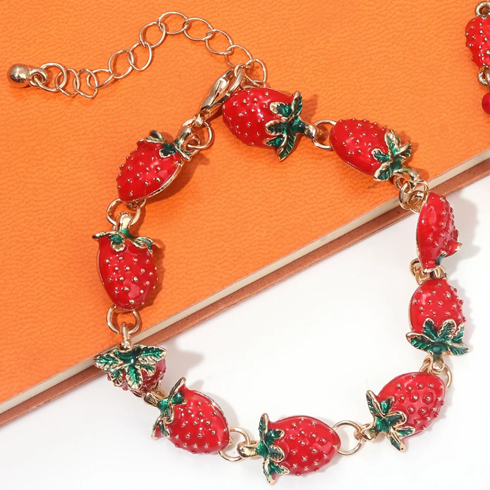 Bracelet Fraise Femme