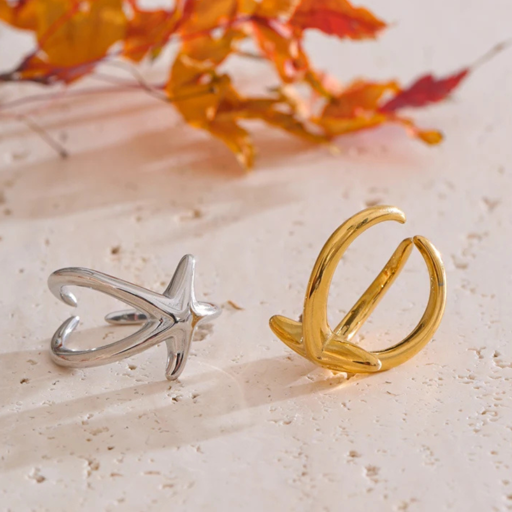 Bague Étoile de Mer Réglable inoxydable