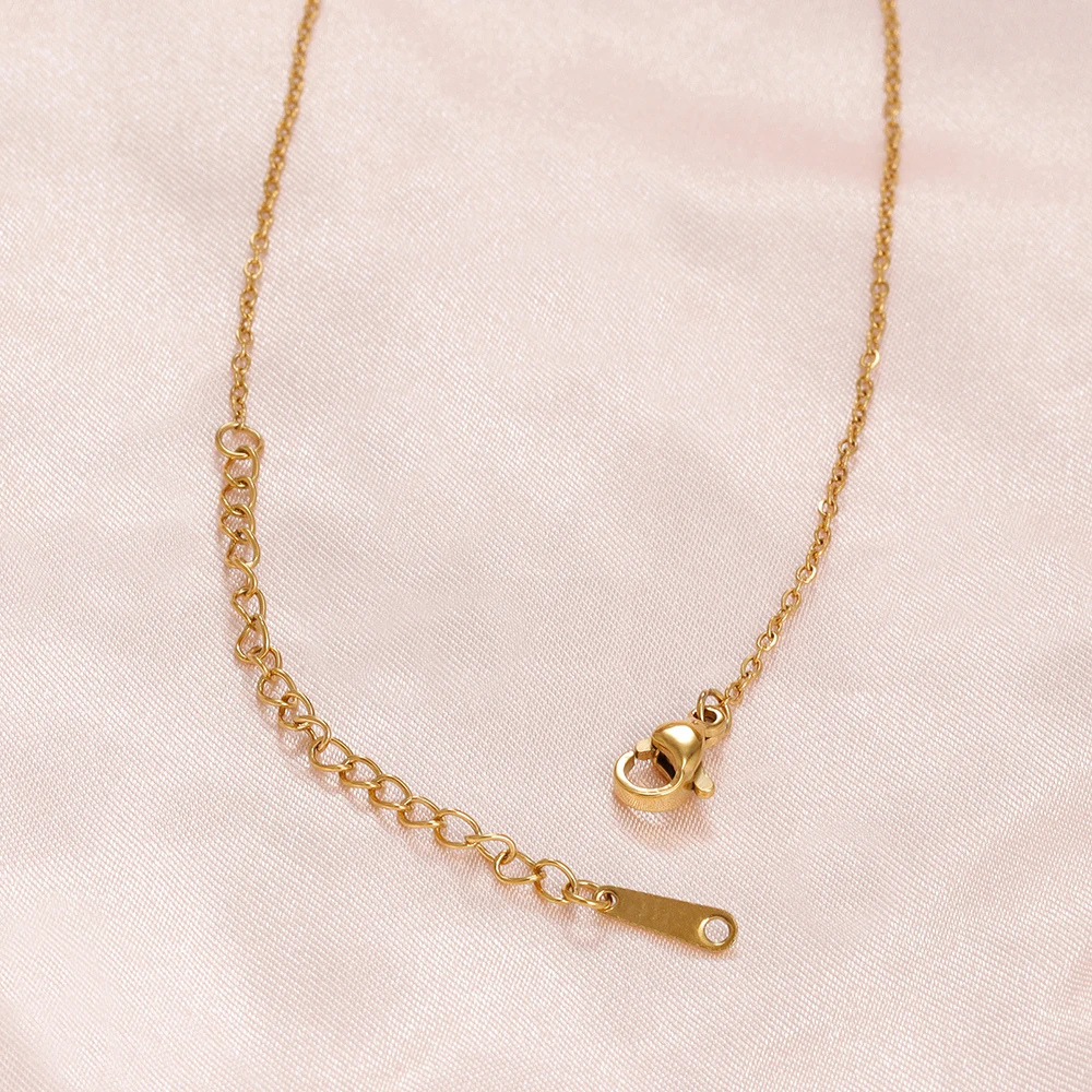 Collier Pendentif Chat Coeur chaine