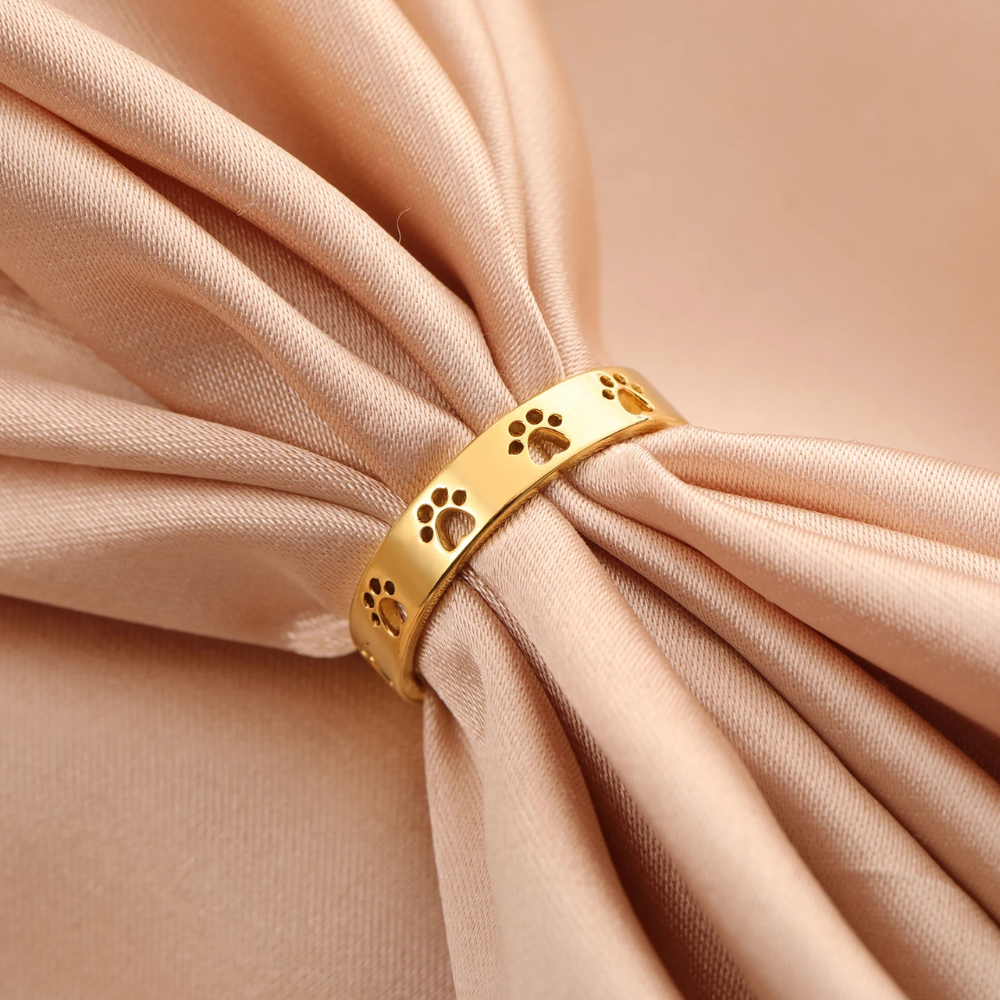 Bague Anneau Patte de Chien femme