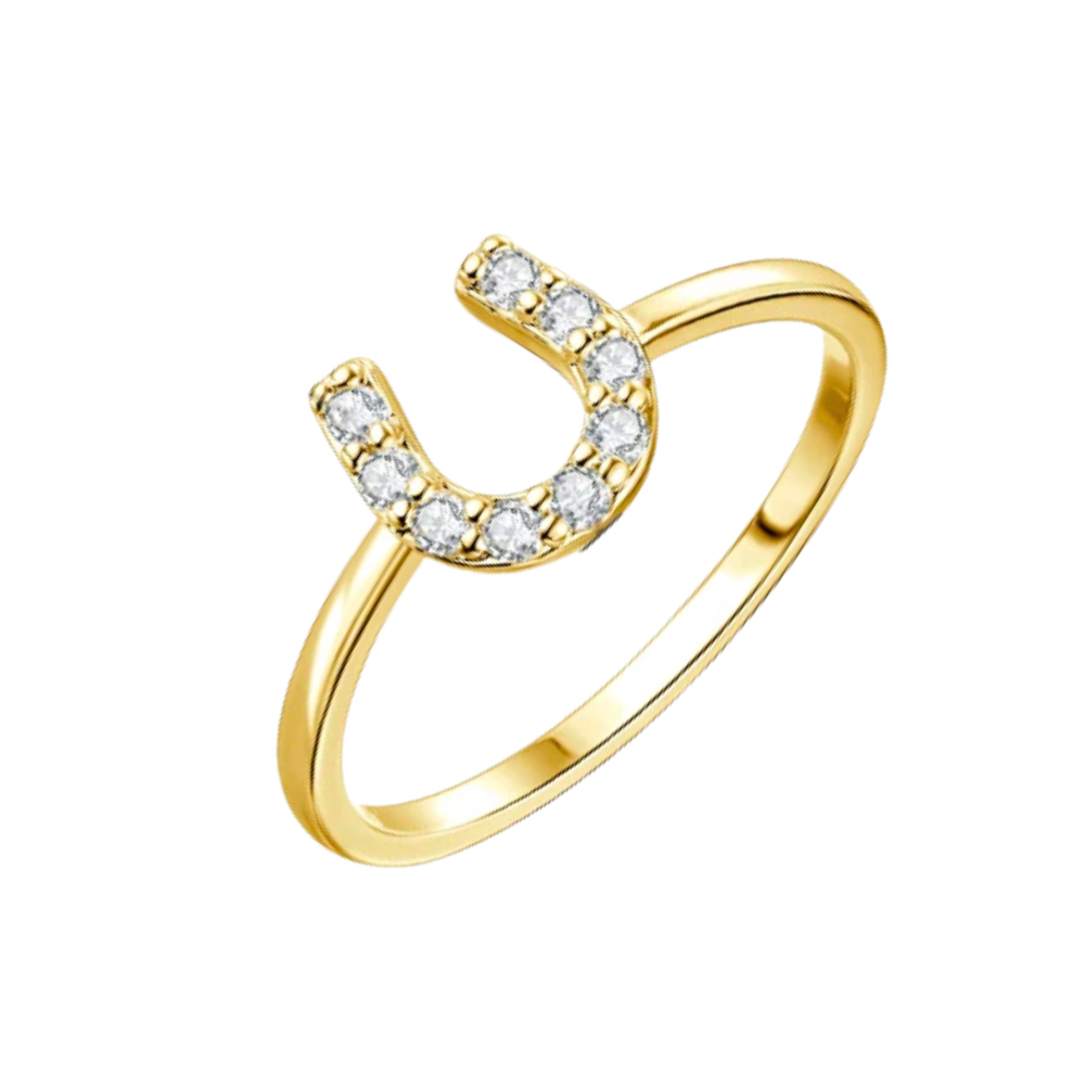 Bague Fer à Cheval Zircons