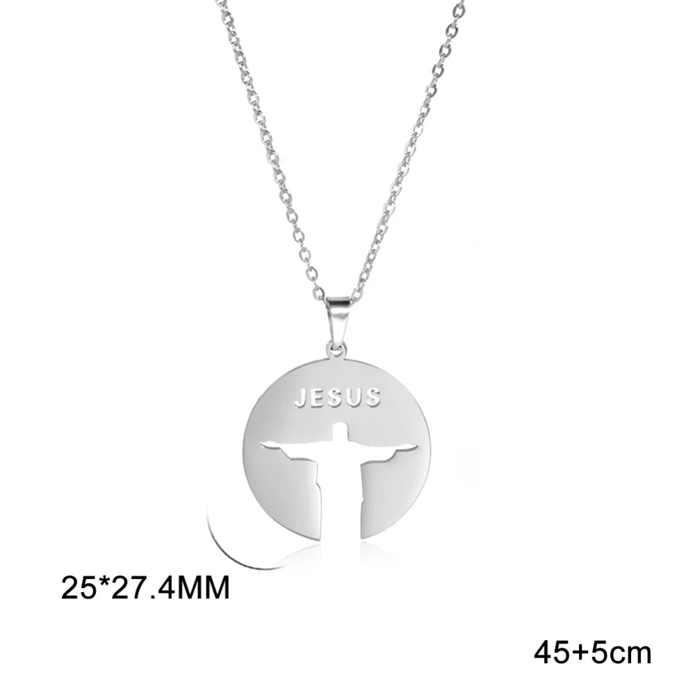Collier Jésus Rio argent