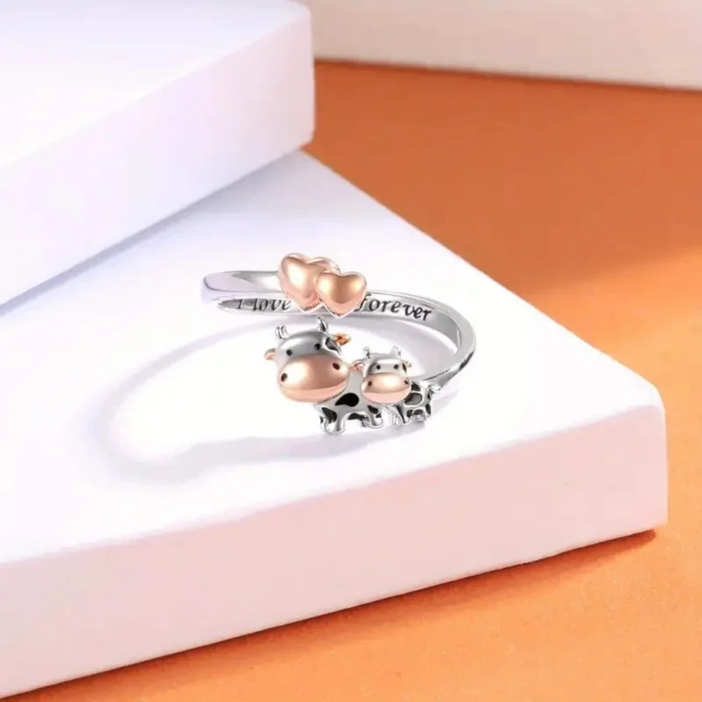 Bague Vache Cœur femme