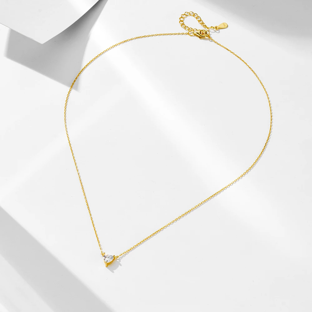 Collier Diamant Cœur or