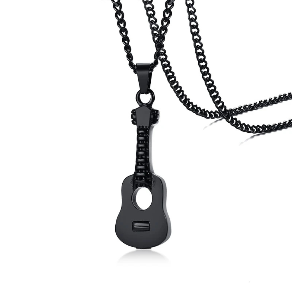 Collier Guitare Homme noir