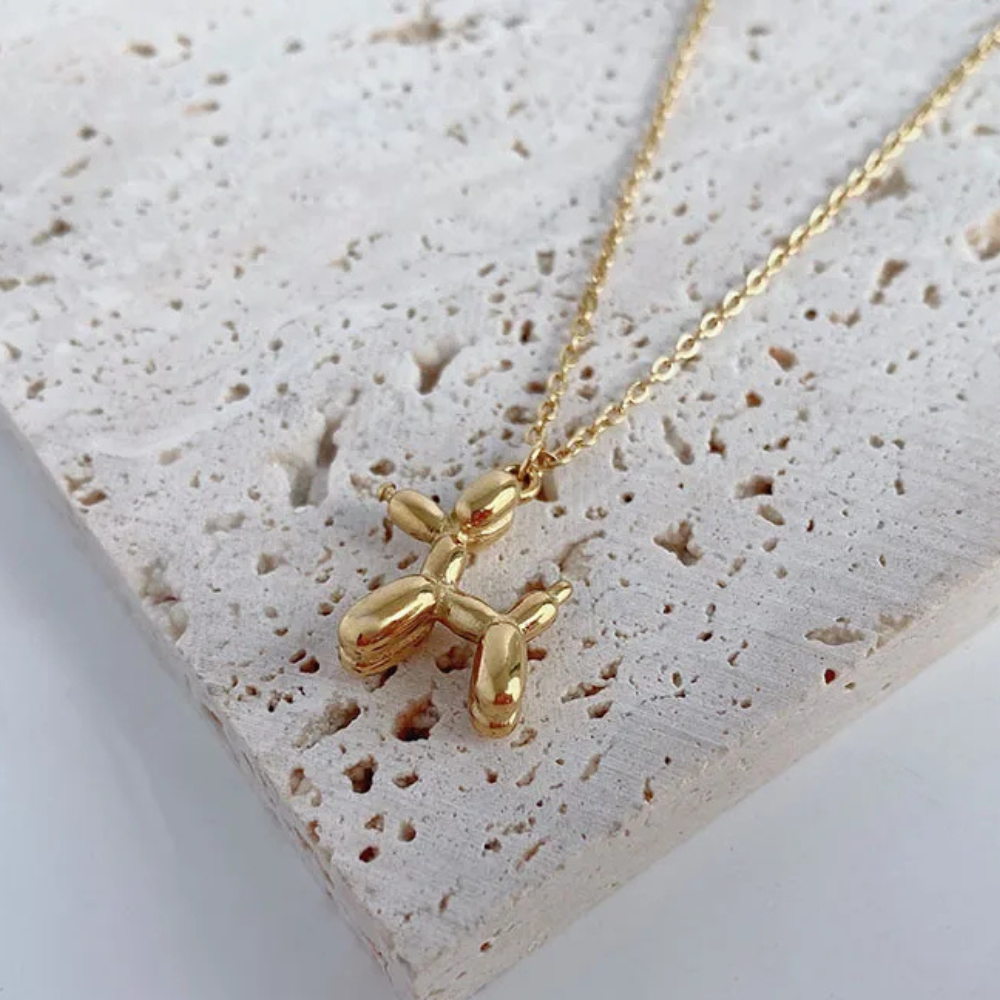 Collier Chien Ballon acier inox