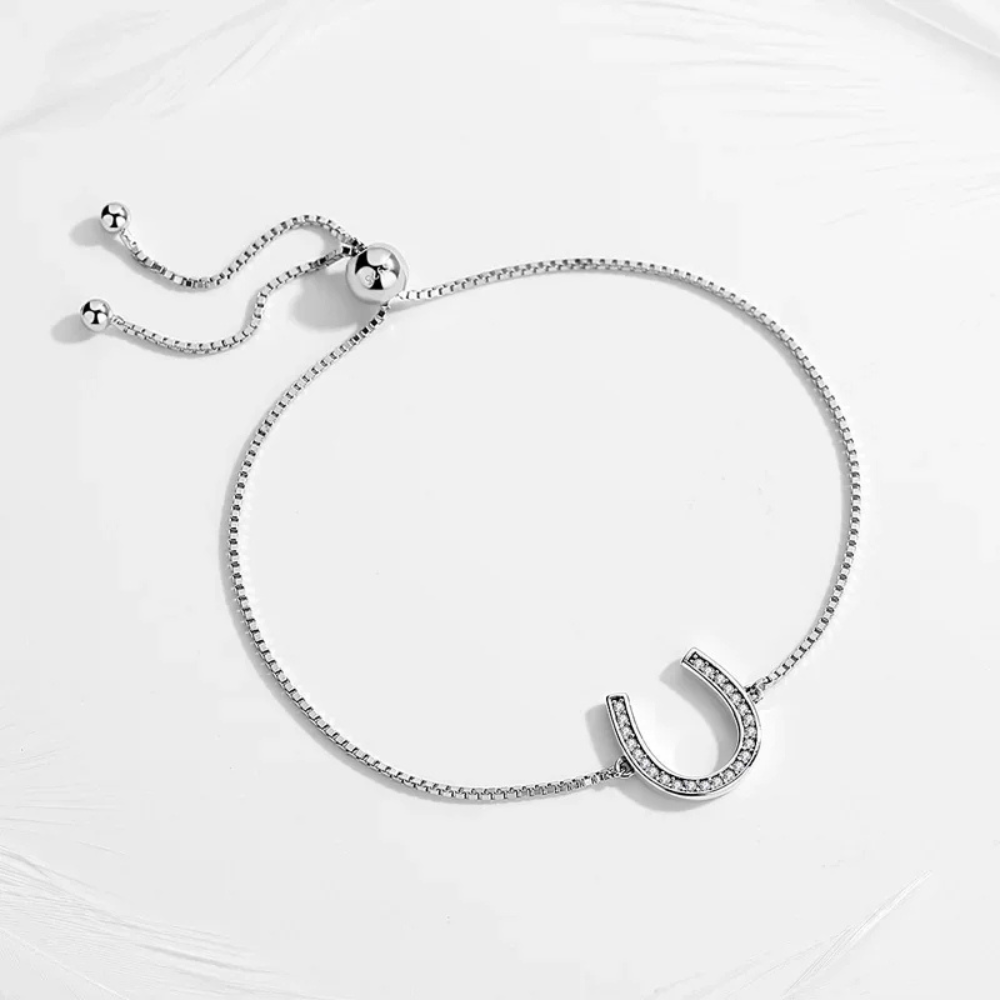 Bracelet Fer à Cheval Strass reglable