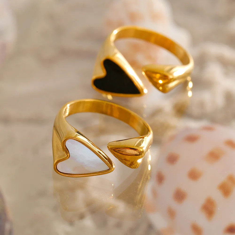 Bague Coeur Nacré or femme