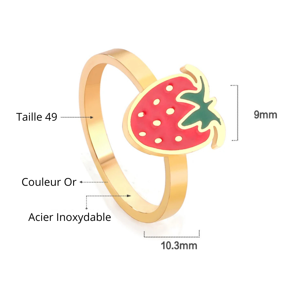 Bague grosse Fraise