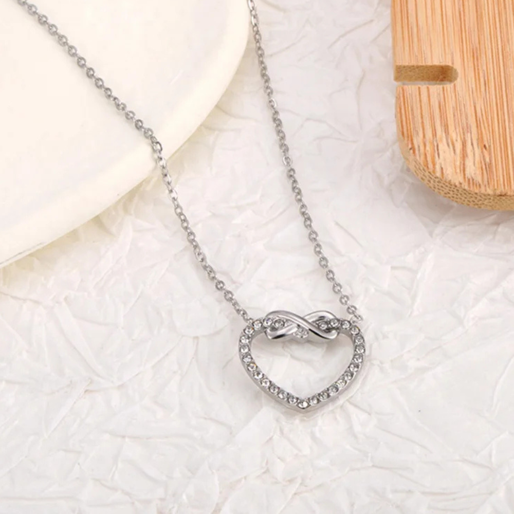 Collier Coeur Infini argenté
