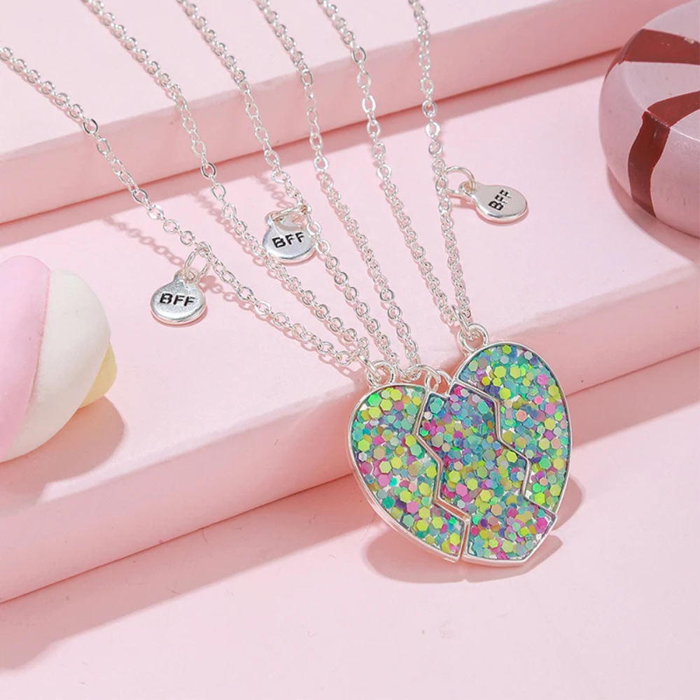 Collier best friends Coeur en Trois