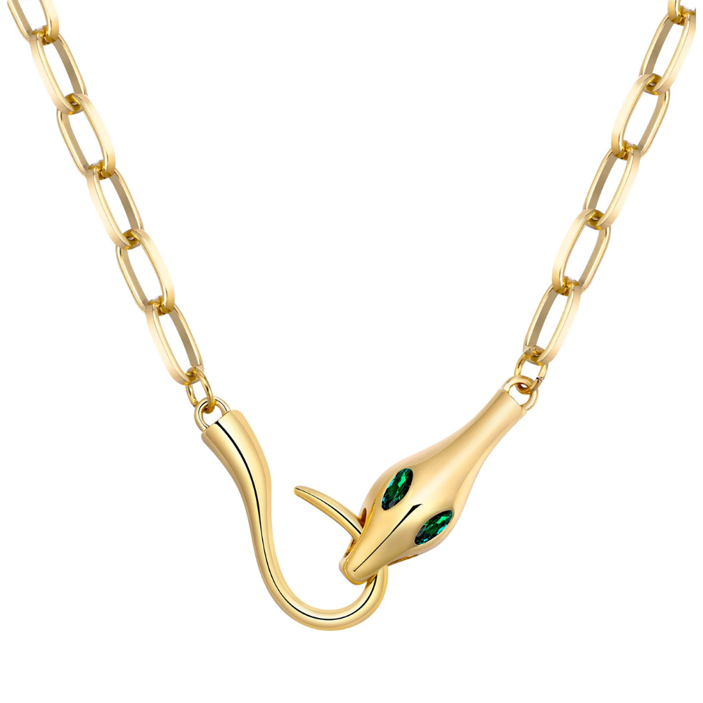 Collier Serpent Mord Queue or