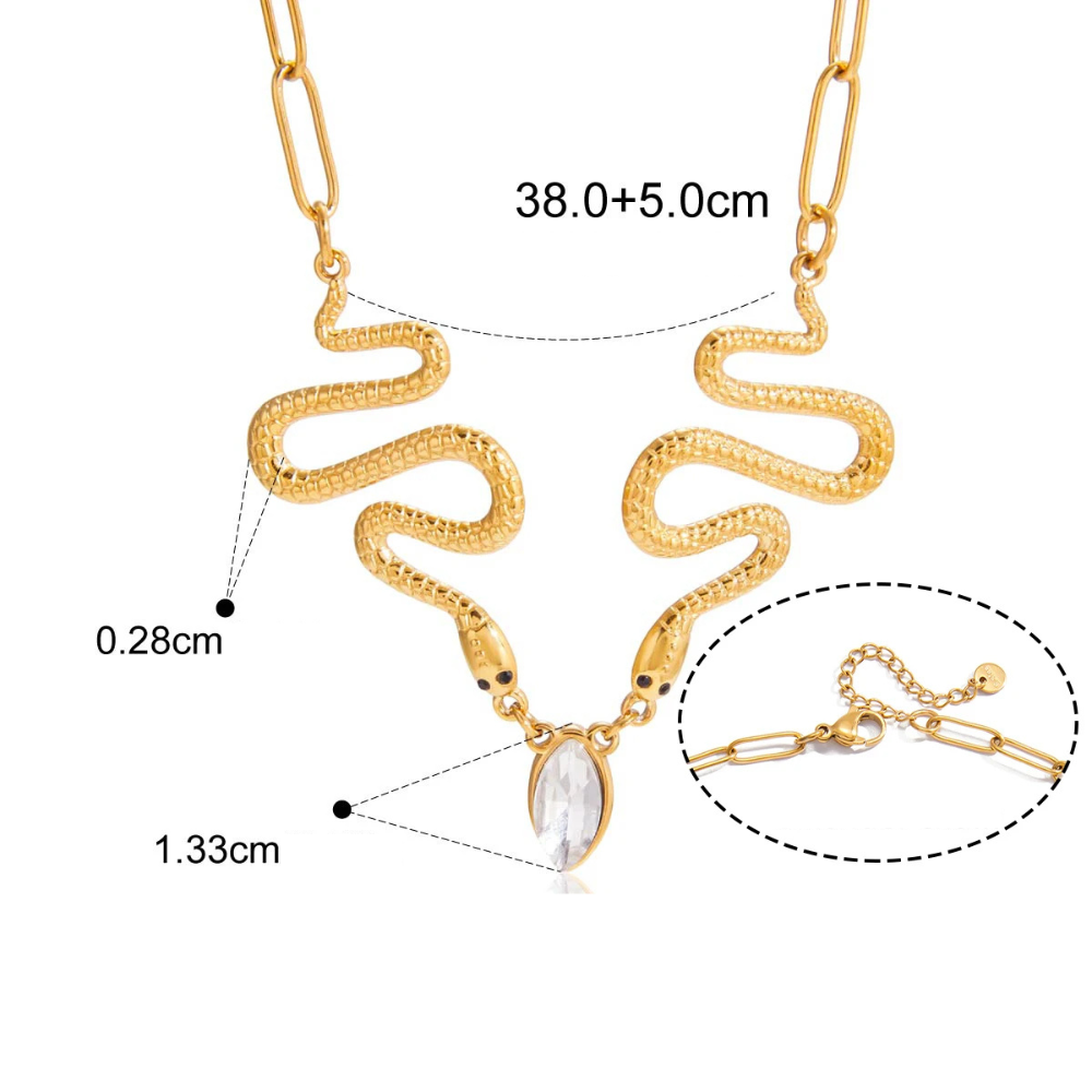 Collier Serpent Diamant femme