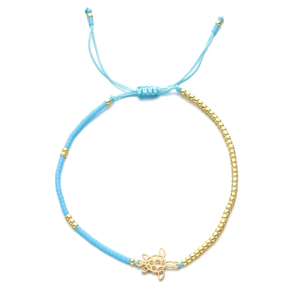 Bracelet Tortue Femme turquoise