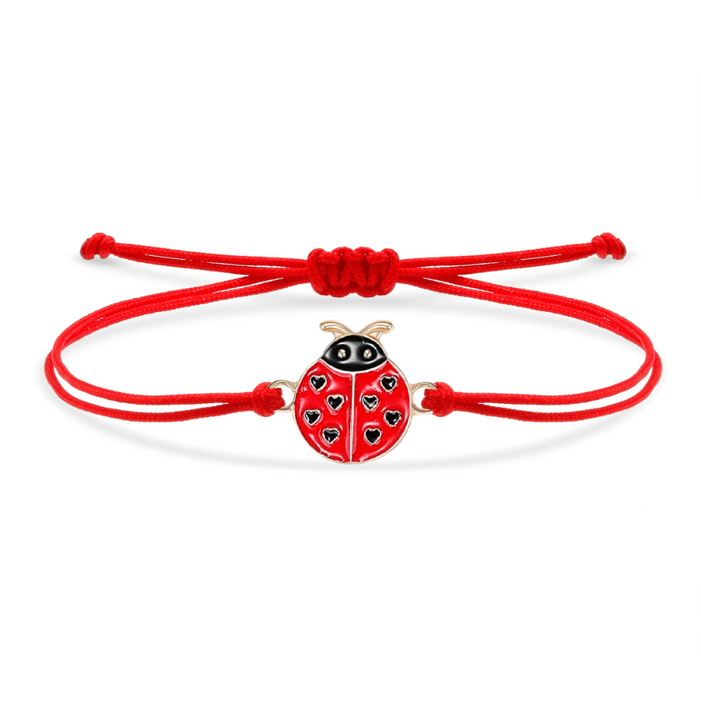 Bracelet Coccinelle Tissu rouge