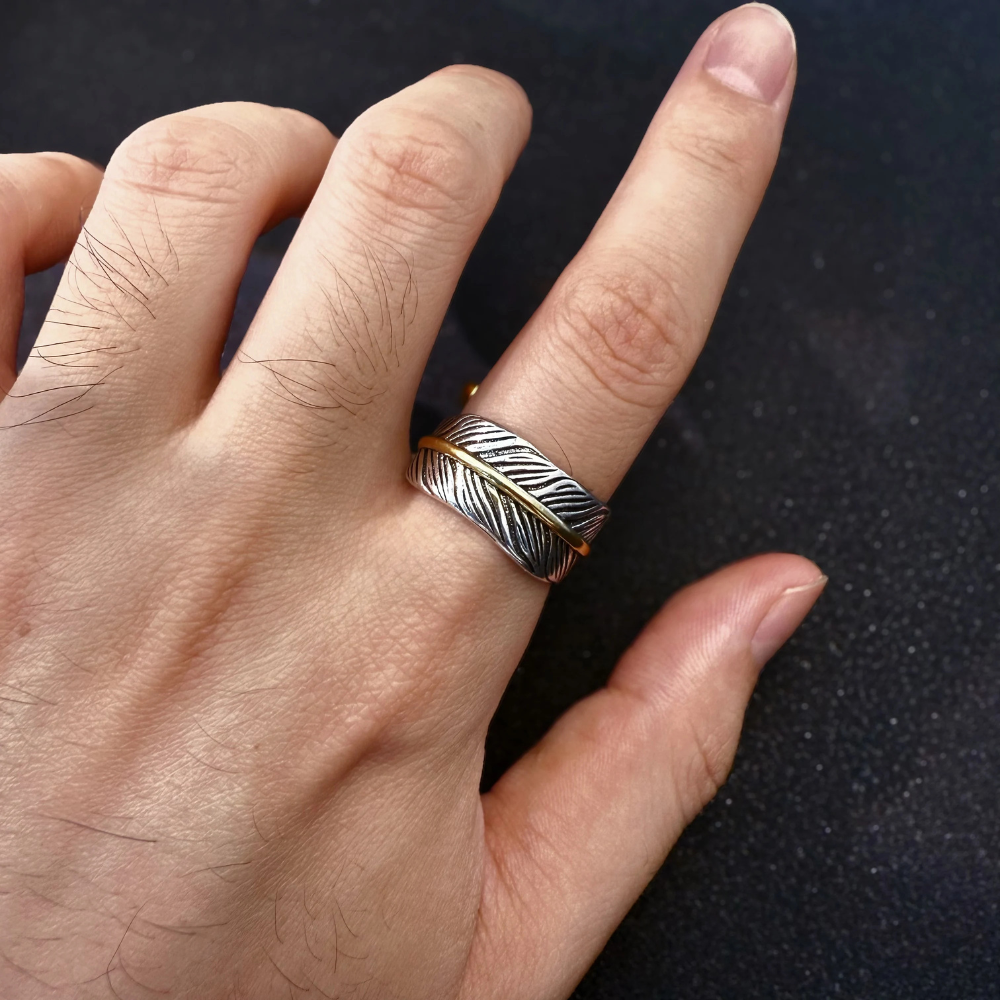 Bague Plume Amérindienne reglable