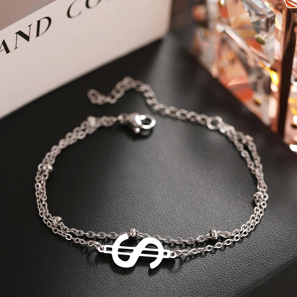 Bracelet Dollar Femme argent