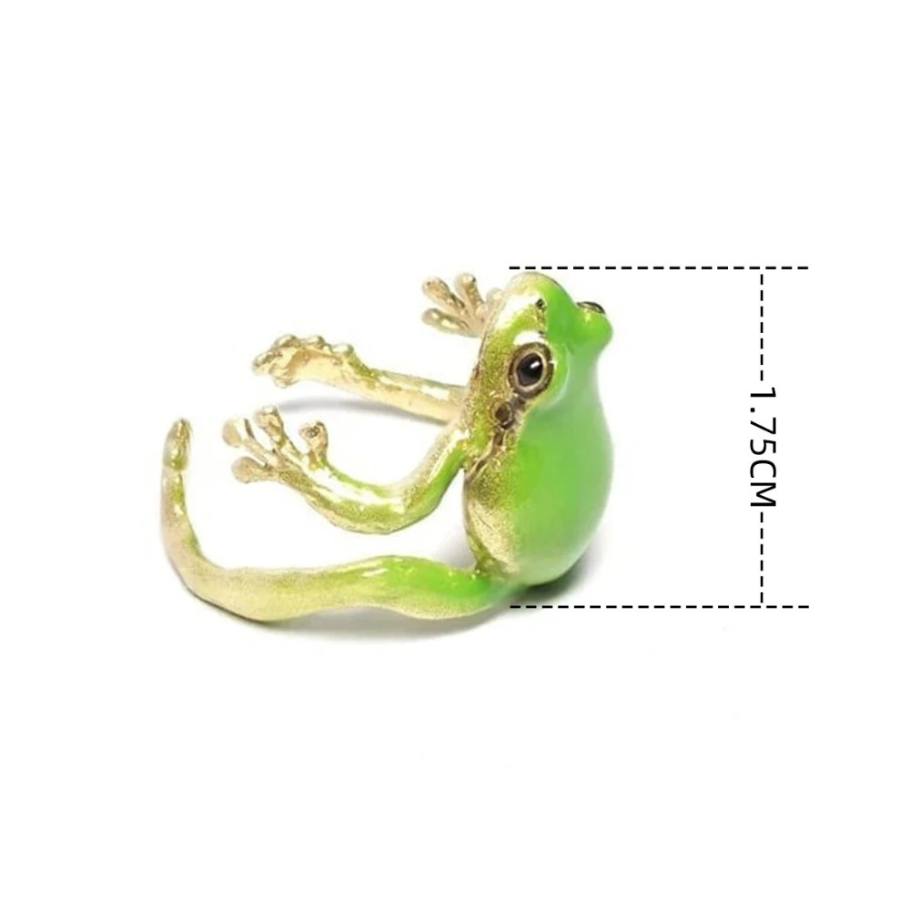 Bague Grenouille verte