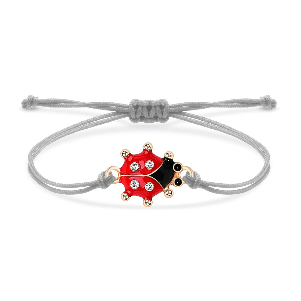 Bracelet Coccinelle Cordon gris