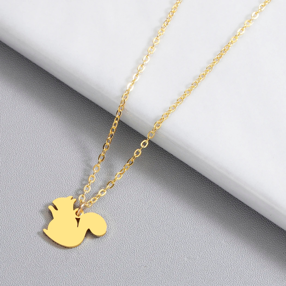 Collier Écureuil or