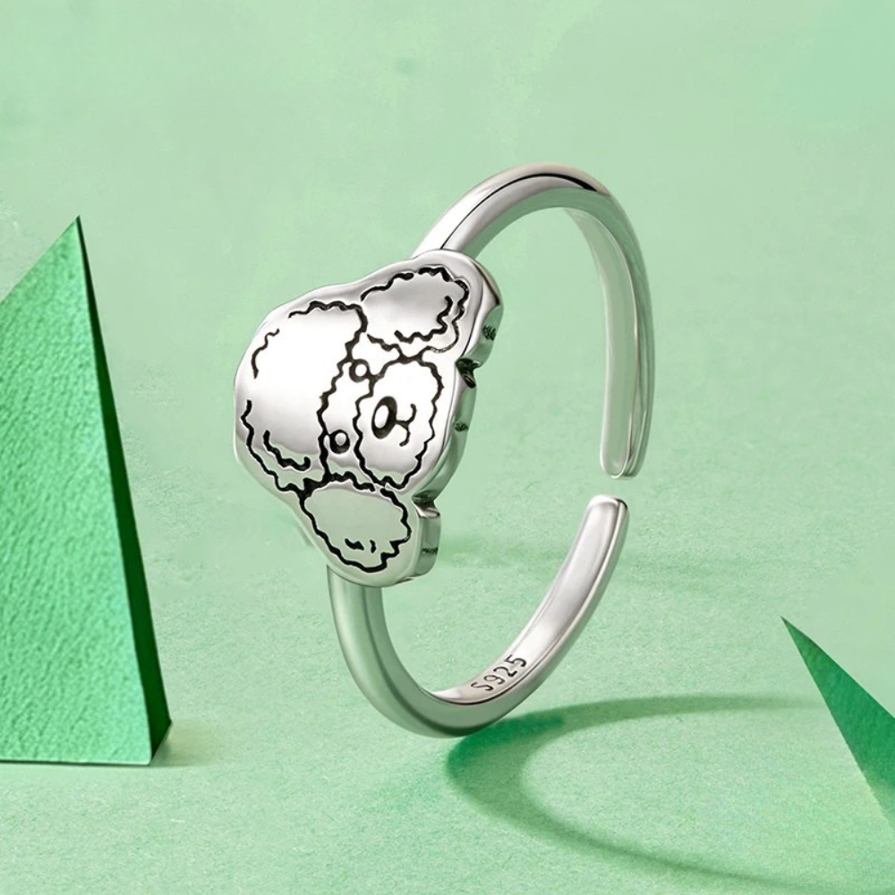 Bague Caniche argent