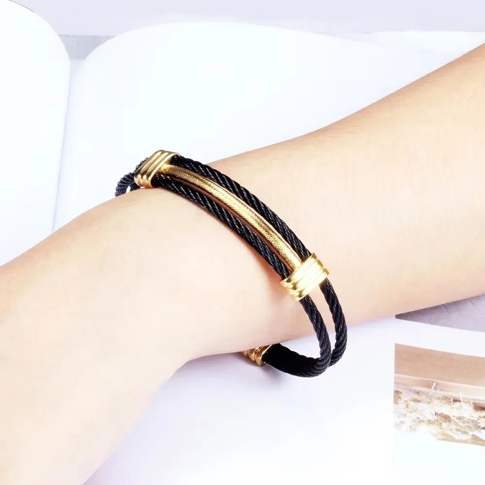 Bracelet Homme Cable Acier elegant
