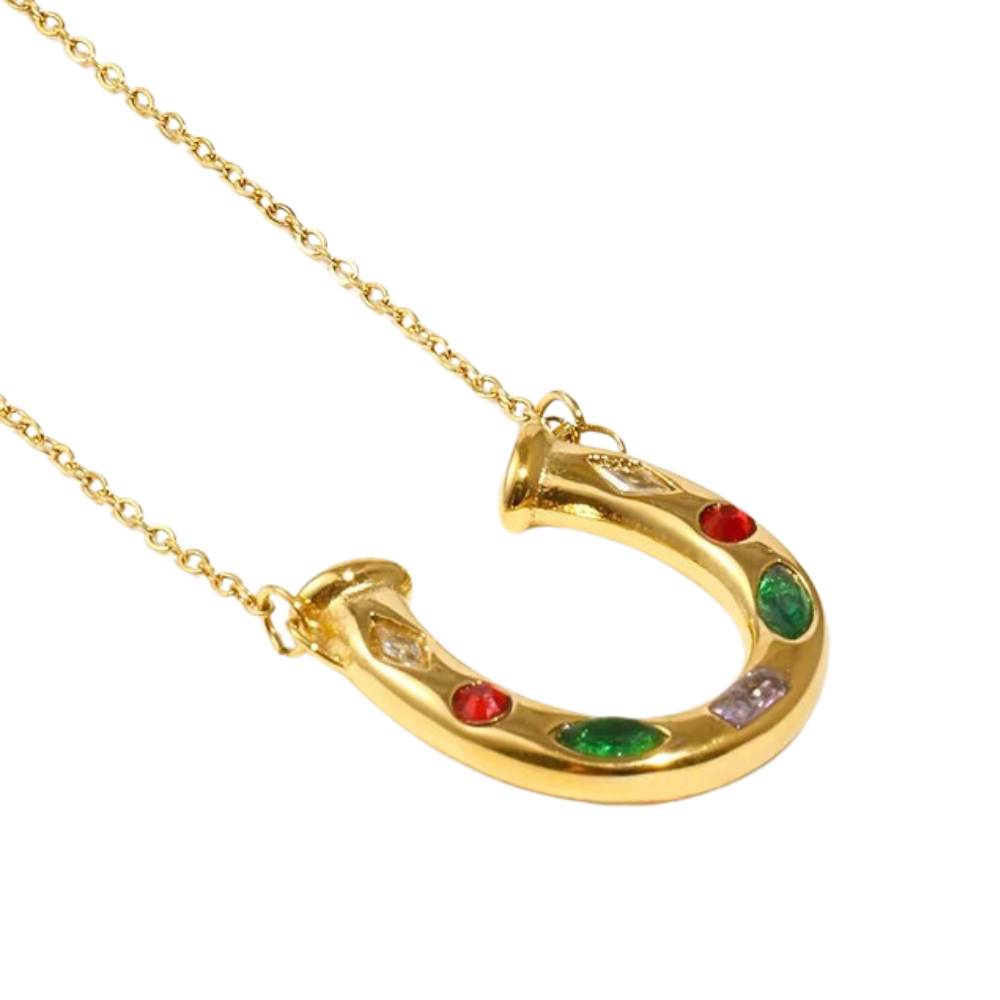 Collier Fer à Cheval diamant
