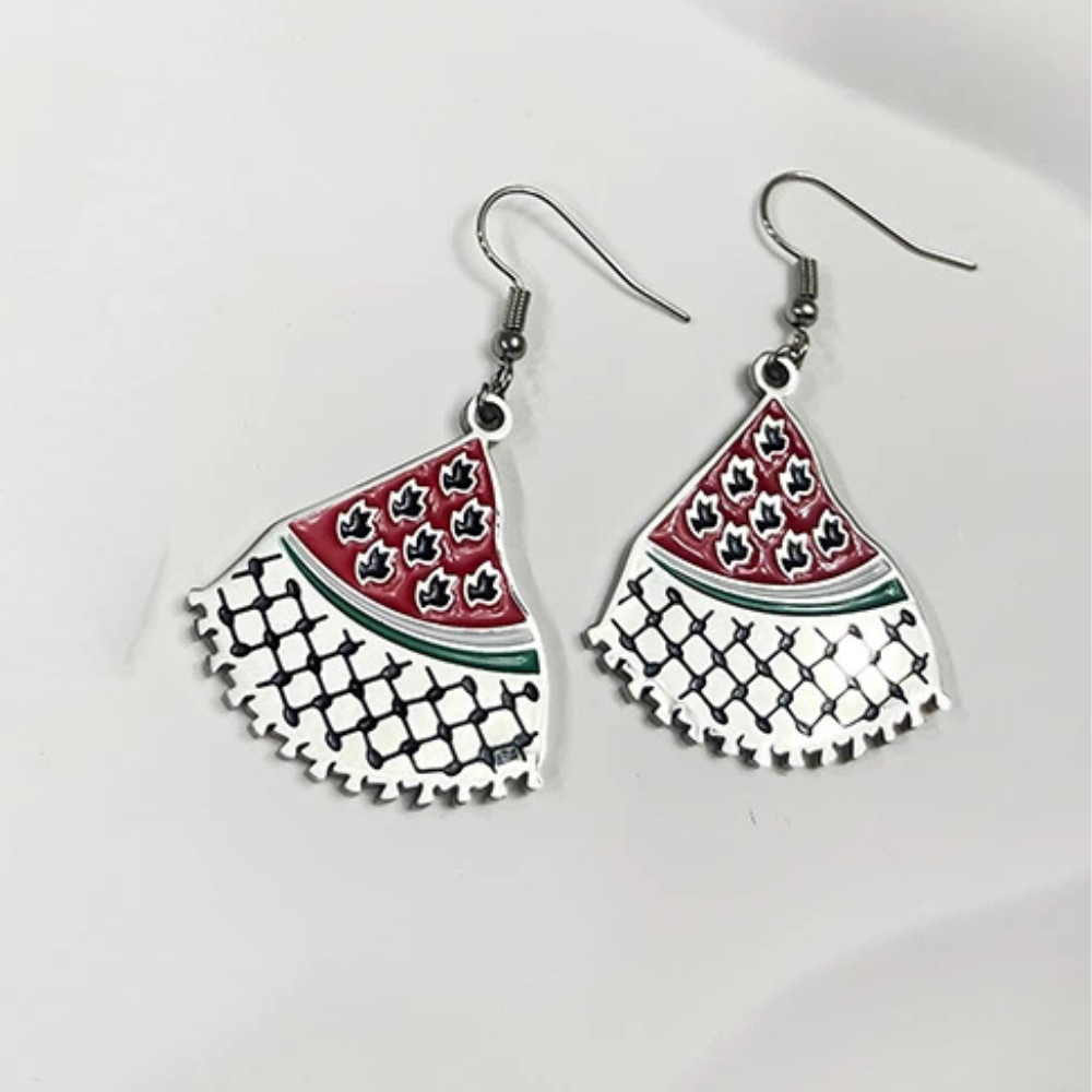 Boucles d'Oreilles Pastèque Femme argent