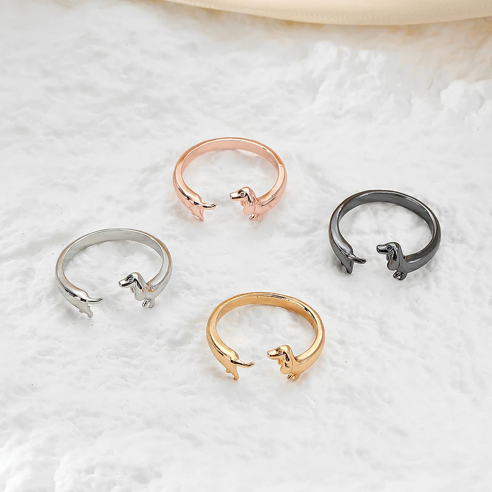 Bague Teckel Couleur reglable
