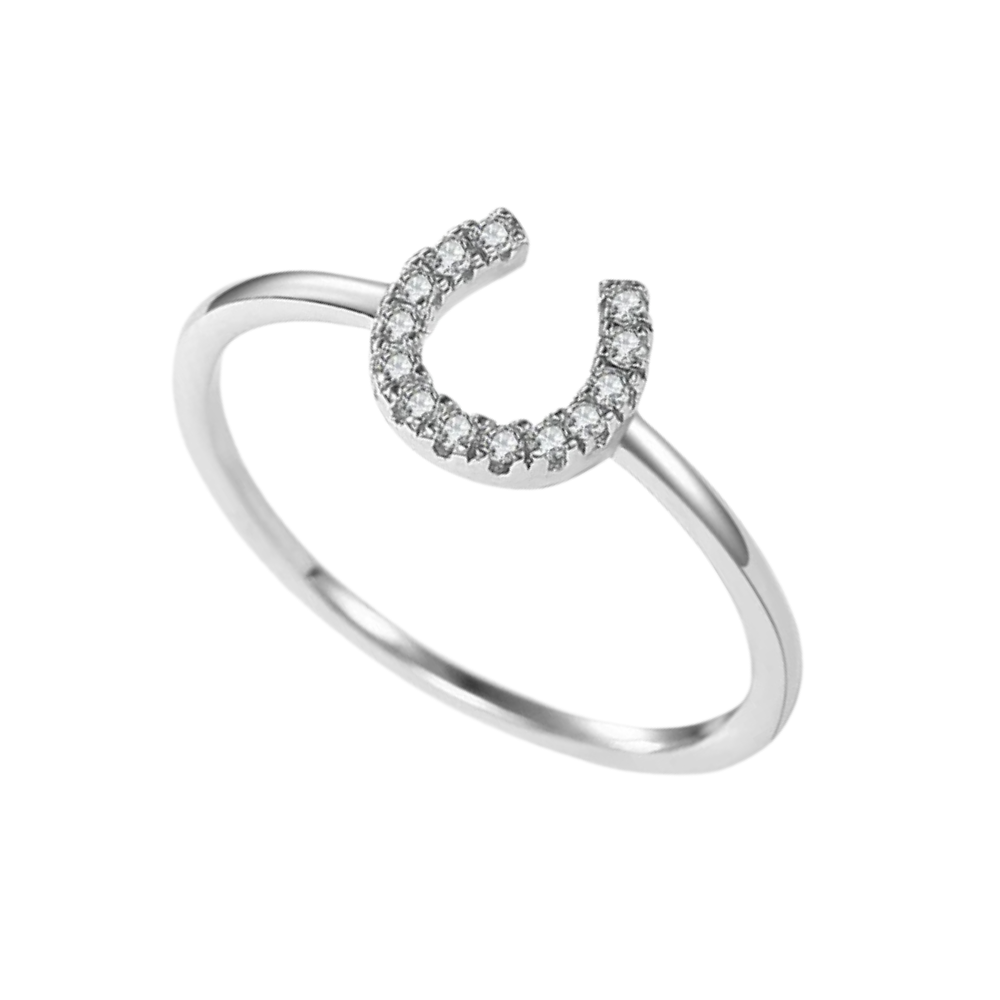 Bague Fer à Cheval Argent Femme