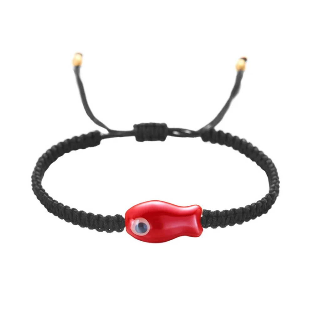 Bracelet Tissu Poisson rouge