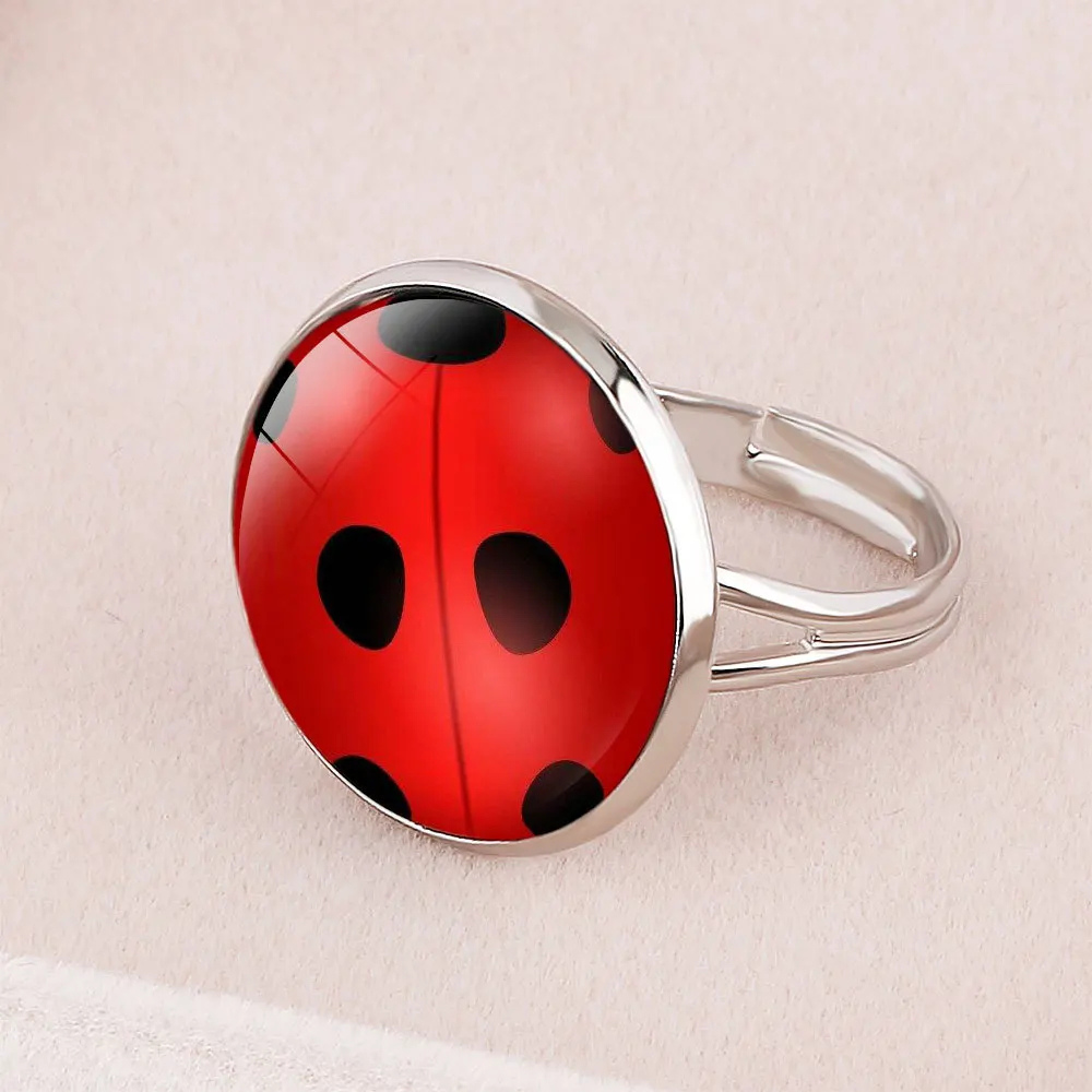 Bague Imprimé Coccinelle argent