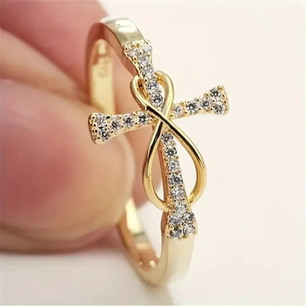 Bague Croix Infini femme