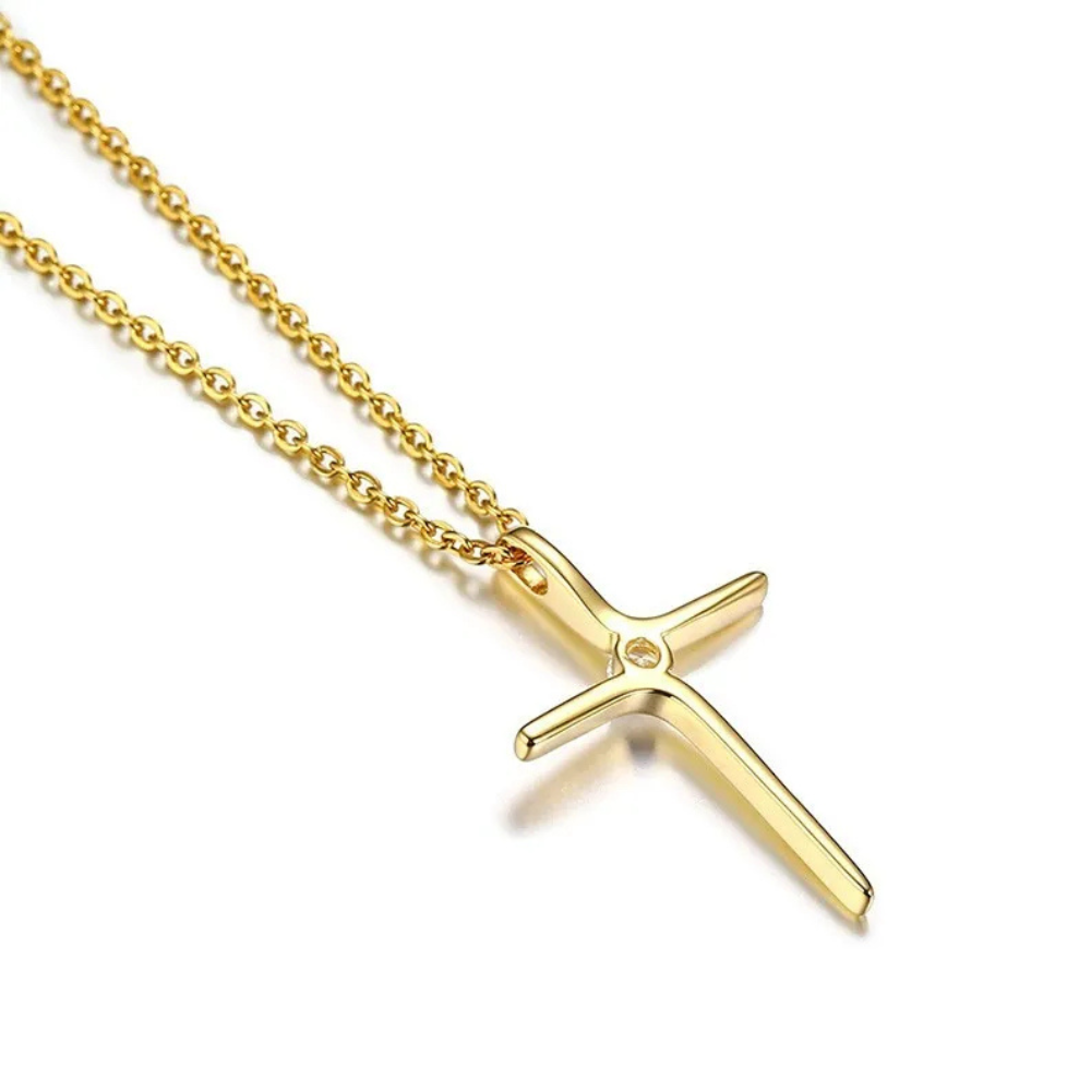Collier Croix Diamant Femme or