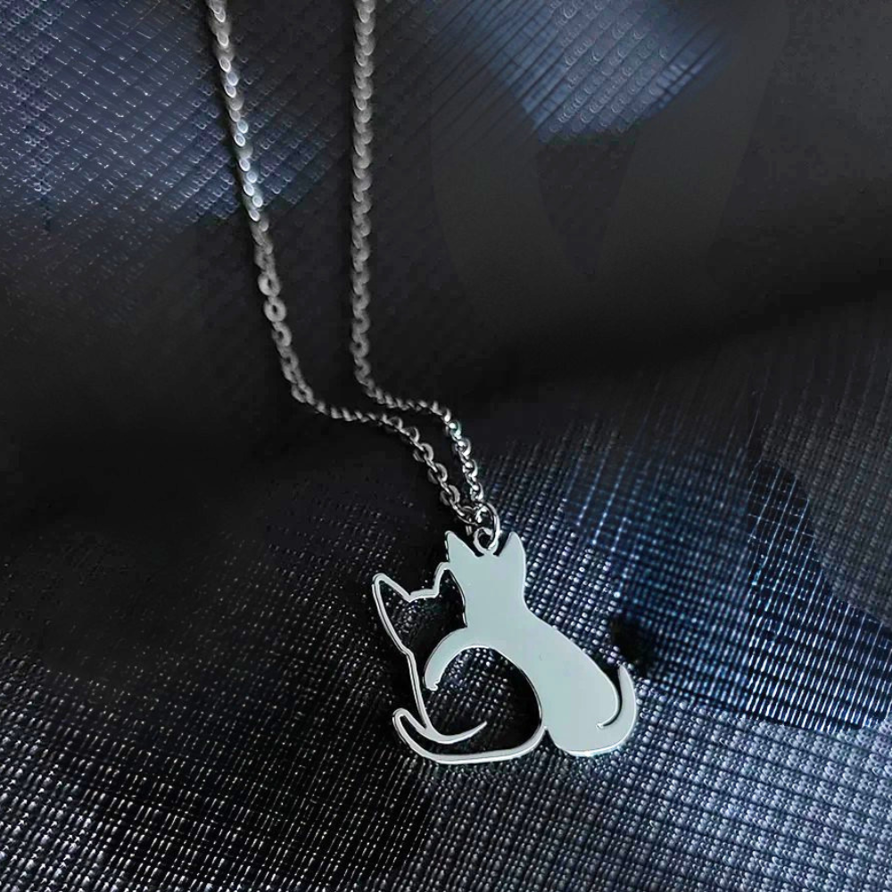 Collier Chats Copains argent