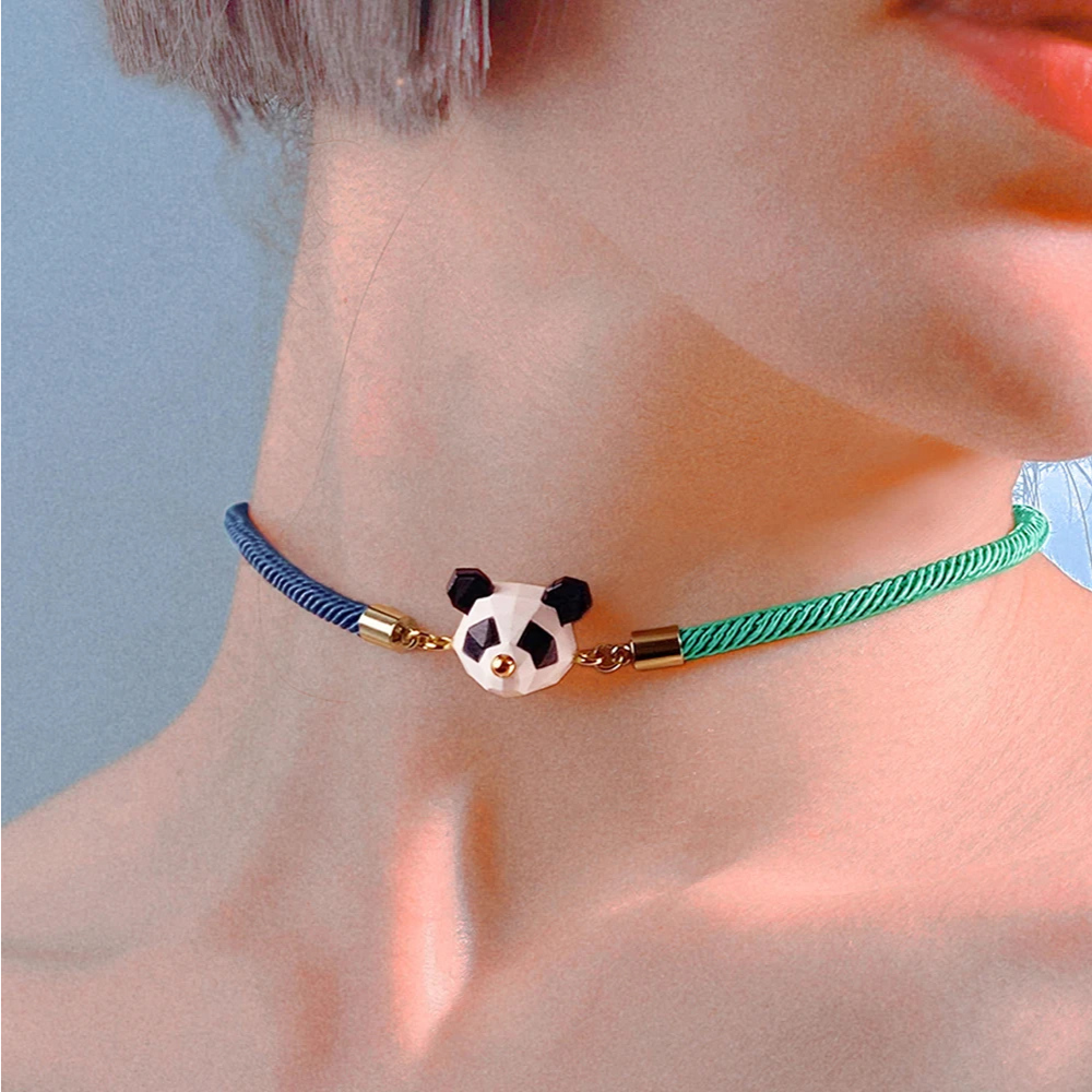 Collier Panda Origami