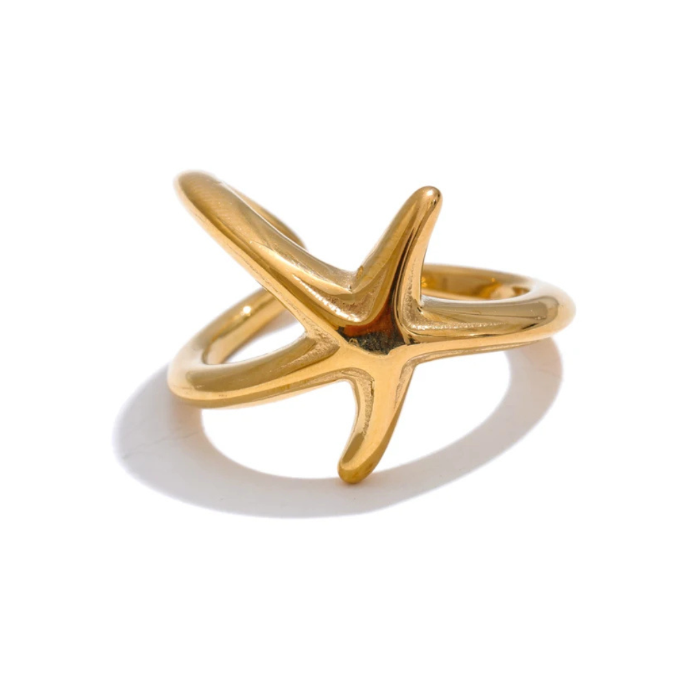Bague Étoile de Mer Réglable or