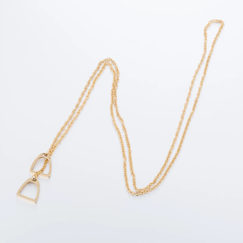 Collier Étriers Cheval or