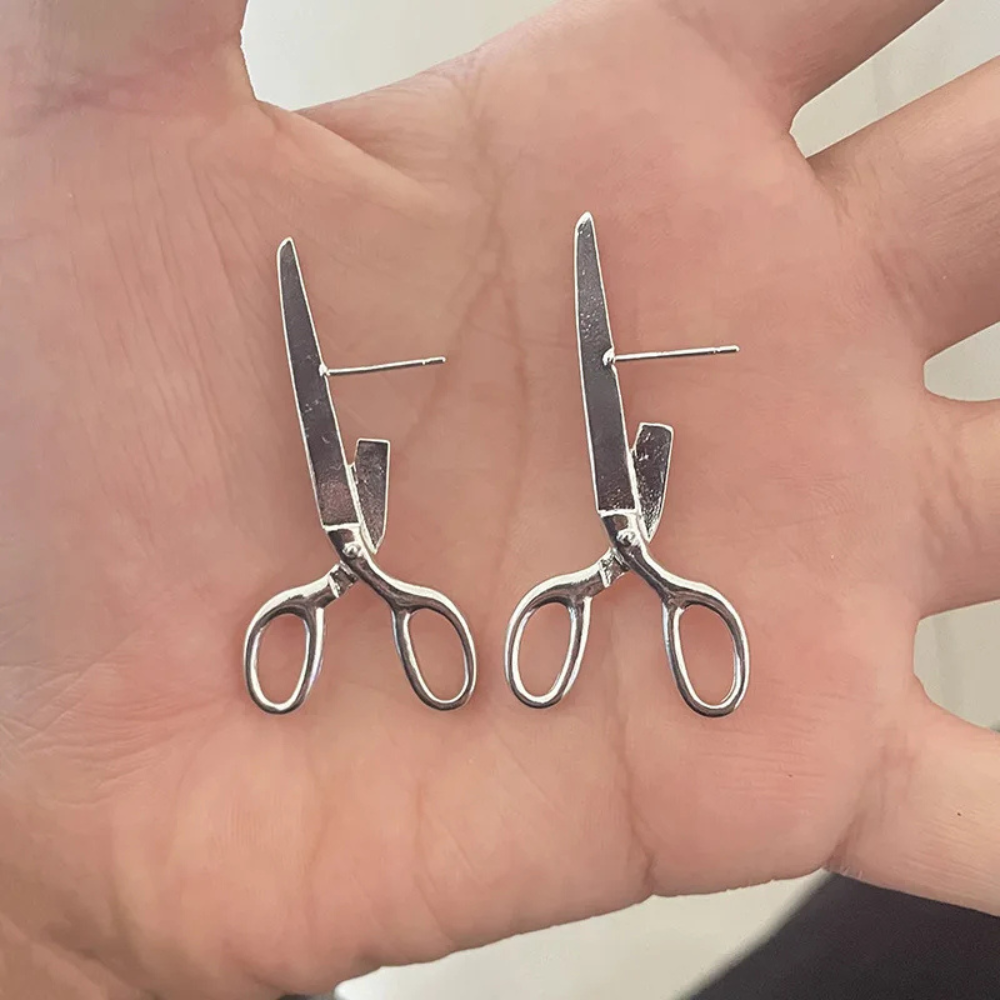 Boucle d'Oreilles Ciseaux femme