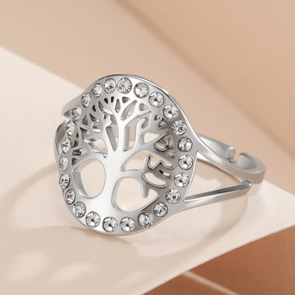 Bague Arbre de Vie Diamants argent