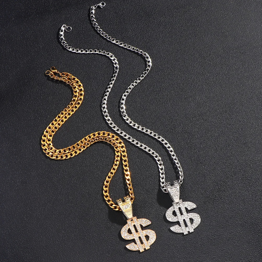 Collier Pendentif Dollar homme